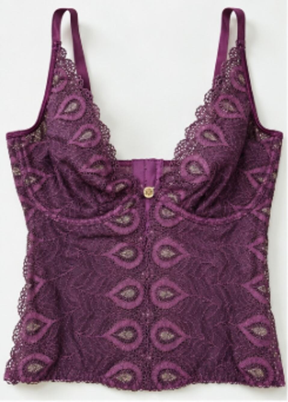 RAMPAGE Mauve Lace Bustier Top | 36C | NWT | Y2K Romantic Gothic Coquette